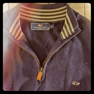 *SOLD* Vineyard vines navy blue cotton sweater